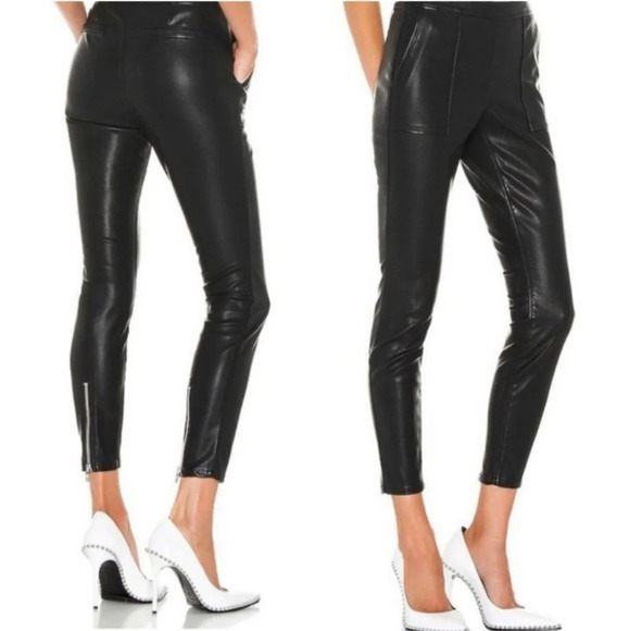 NWT BlankNYC The Bond Black Faux Leather Pants 26 - Picture 8 of 8